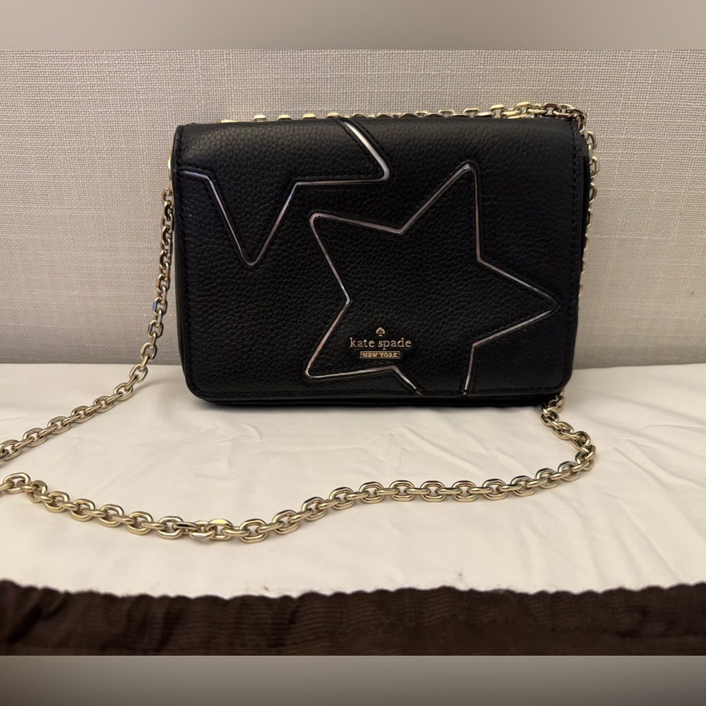 Kate Spade Leather Star Flap Chain Bag